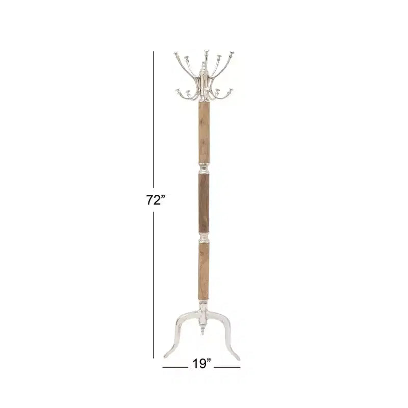 Porte-manteau traditionnel en aluminium 72 x 19 - Olivia & May