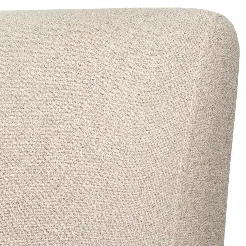 Buylateral Lot de 2 chaises de salle à manger sans accoudoirs Estelle en tissu d'ameublement