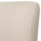Buylateral Lot de 2 chaises de salle à manger sans accoudoirs Estelle en tissu d'ameublement