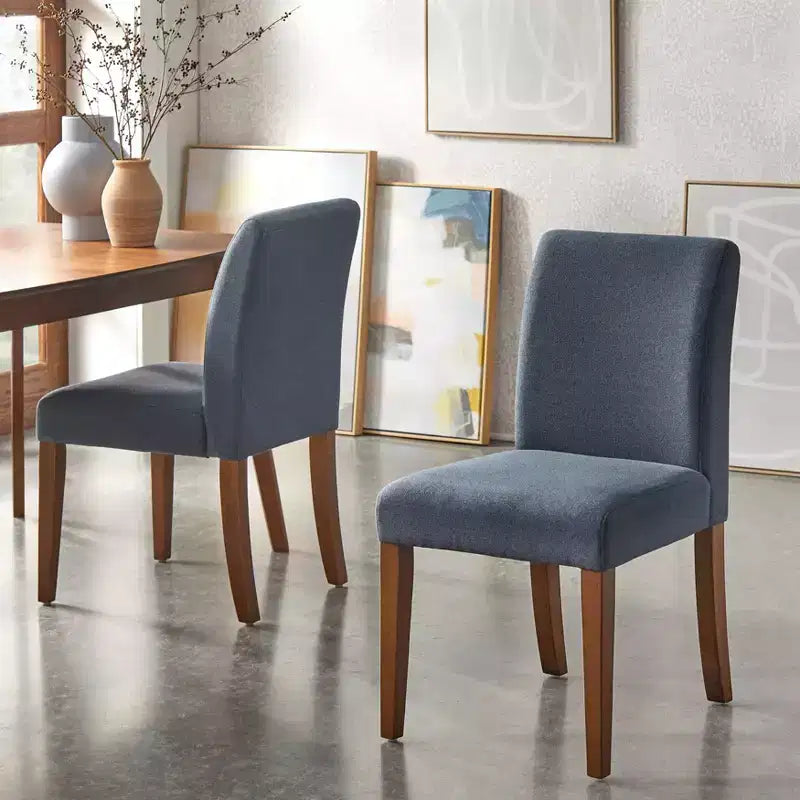Buylateral Set of 2 Estelle Armless Upholstered Dining Chairs