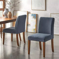 Buylateral Set of 2 Estelle Armless Upholstered Dining Chairs
