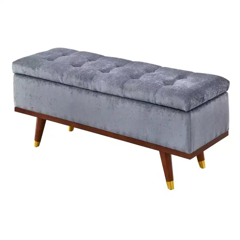 Banc/Ottoman de rangement Tate Chenille - angelo:HOME
