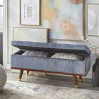 Banc/Ottoman de rangement Tate Chenille - angelo:HOME