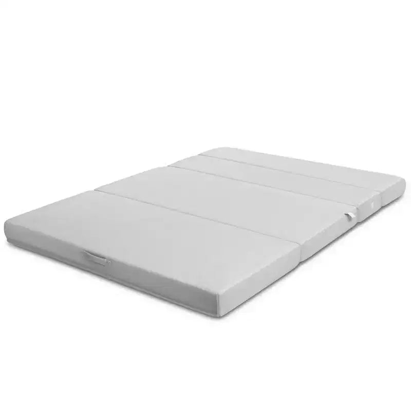 Costway 4'' Queen Size Foam Folding Mattress Sofa Bed Guests Floor Mat Carrying Handles