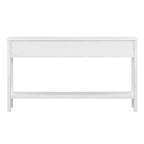 Console rustique de 60 L avec deux tiroirs de tailles différentes et étagère inférieure - ModernLuxe