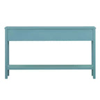 Console rustique de 60 L avec deux tiroirs de tailles différentes et étagère inférieure - ModernLuxe