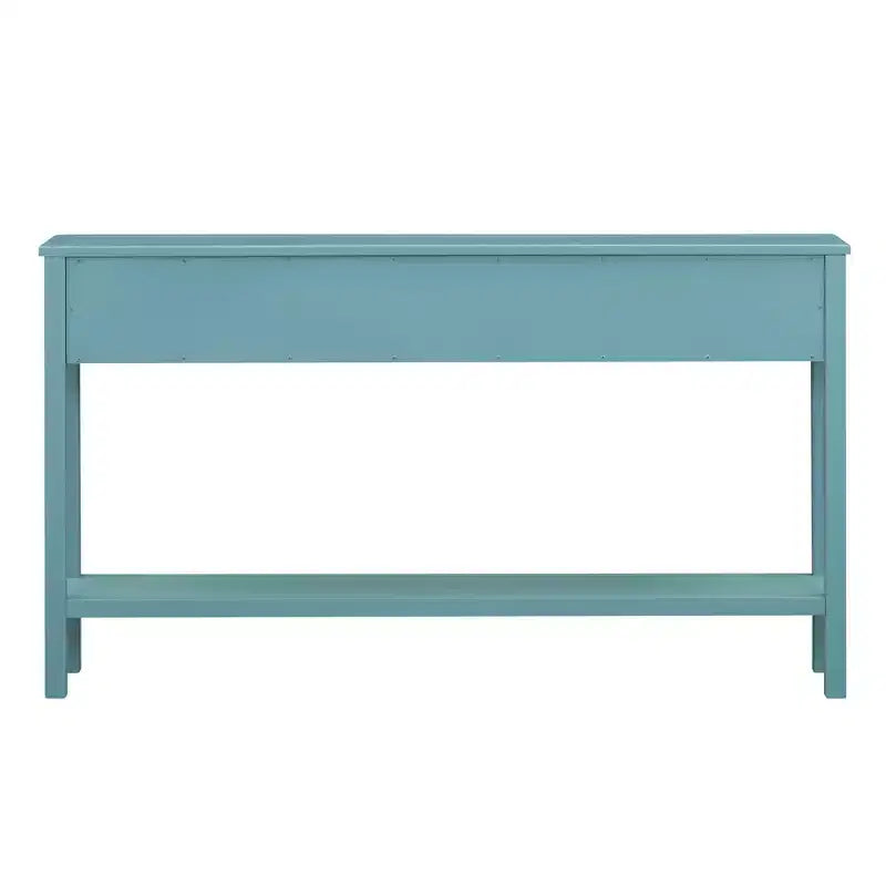 Console rustique de 60 L avec deux tiroirs de tailles différentes et étagère inférieure - ModernLuxe