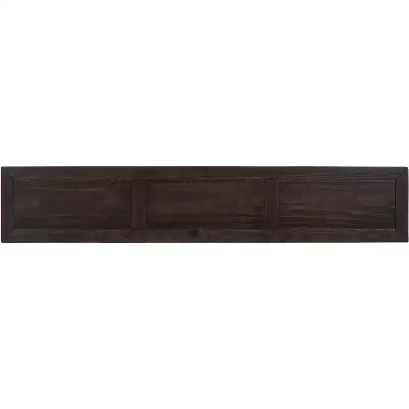 Console rustique de 60 L avec deux tiroirs de tailles différentes et étagère inférieure - ModernLuxe