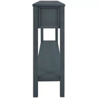 Console rustique de 60 L avec deux tiroirs de tailles différentes et étagère inférieure - ModernLuxe