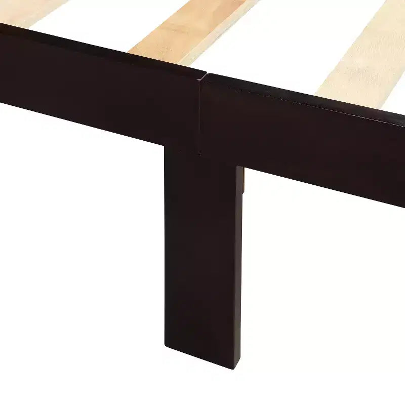 Lit plateforme double en bois avec tête et pied de lit - ModernLuxe