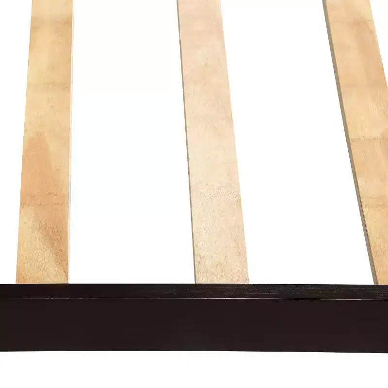 Lit plateforme double en bois avec tête et pied de lit - ModernLuxe
