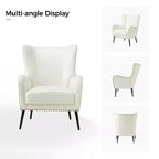 Fauteuil classique Harpocrates à dossier haut et garniture cloutée | ART OF LIVING DESIGNS