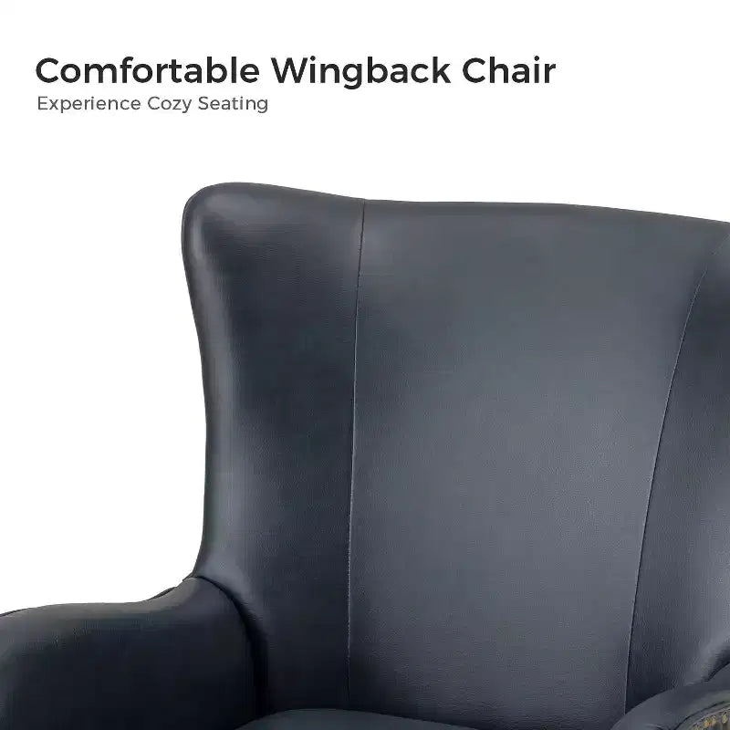 Fauteuil classique Harpocrates à dossier haut et garniture cloutée | ART OF LIVING DESIGNS