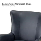 Fauteuil classique Harpocrates à dossier haut et garniture cloutée | ART OF LIVING DESIGNS