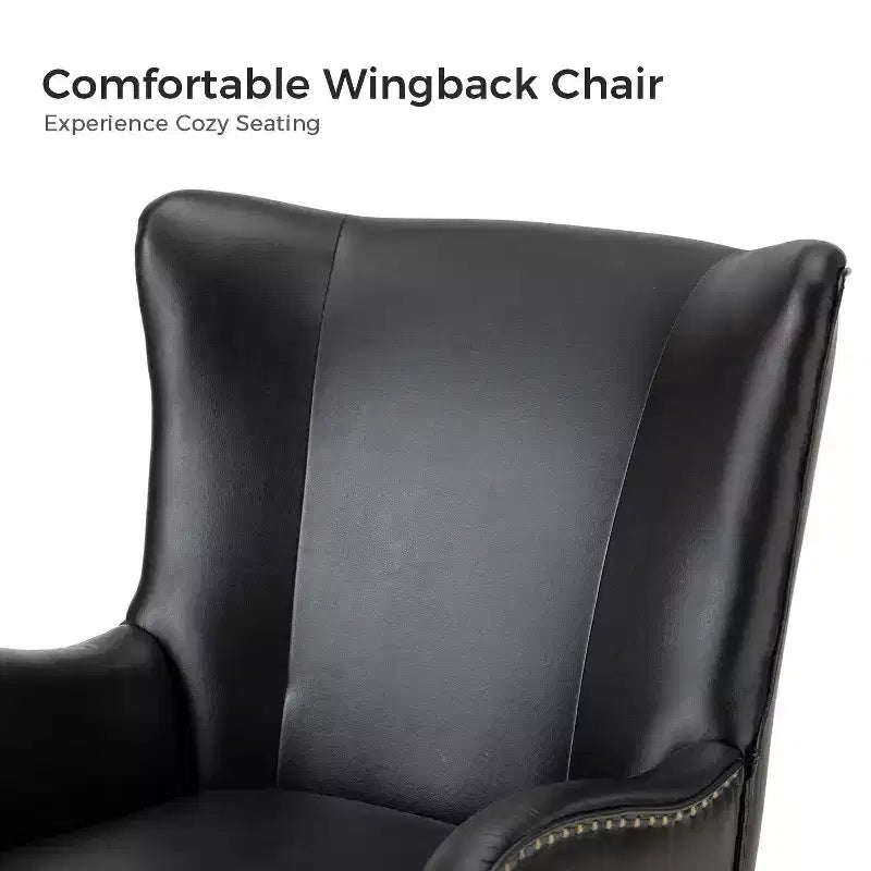 Fauteuil classique Harpocrates à dossier haut et garniture cloutée | ART OF LIVING DESIGNS