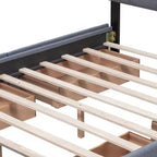 Lit plateforme rembourré Queen Size avec tête de lit classique et 4 tiroirs - ModernLuxe