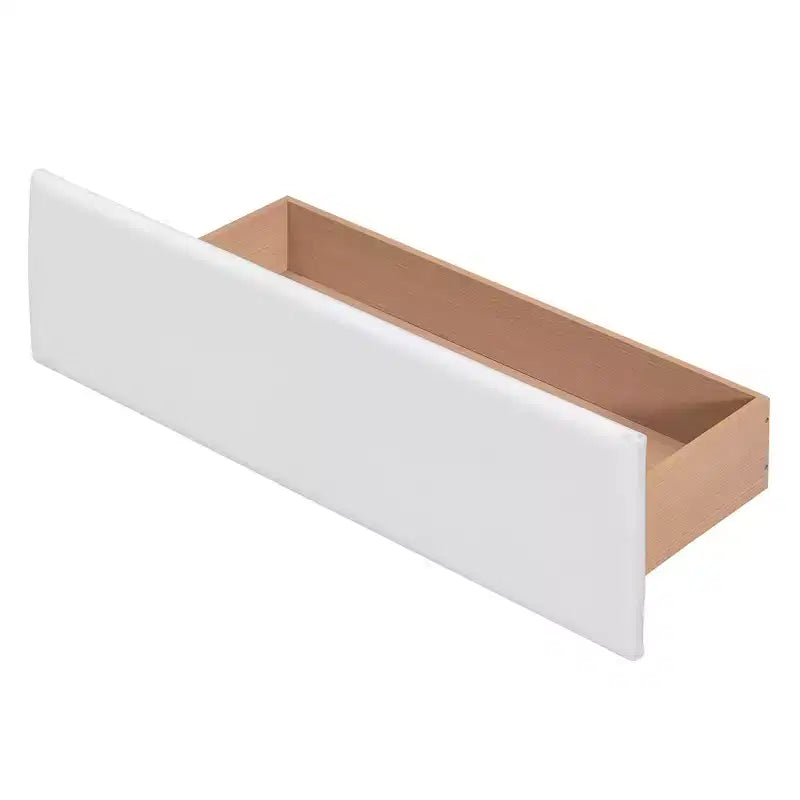 Lit plateforme rembourré Queen Size avec tête de lit classique et 4 tiroirs - ModernLuxe