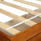 Lit plateforme double, cadre de lit en bois avec 3 tiroirs - ModernLuxe