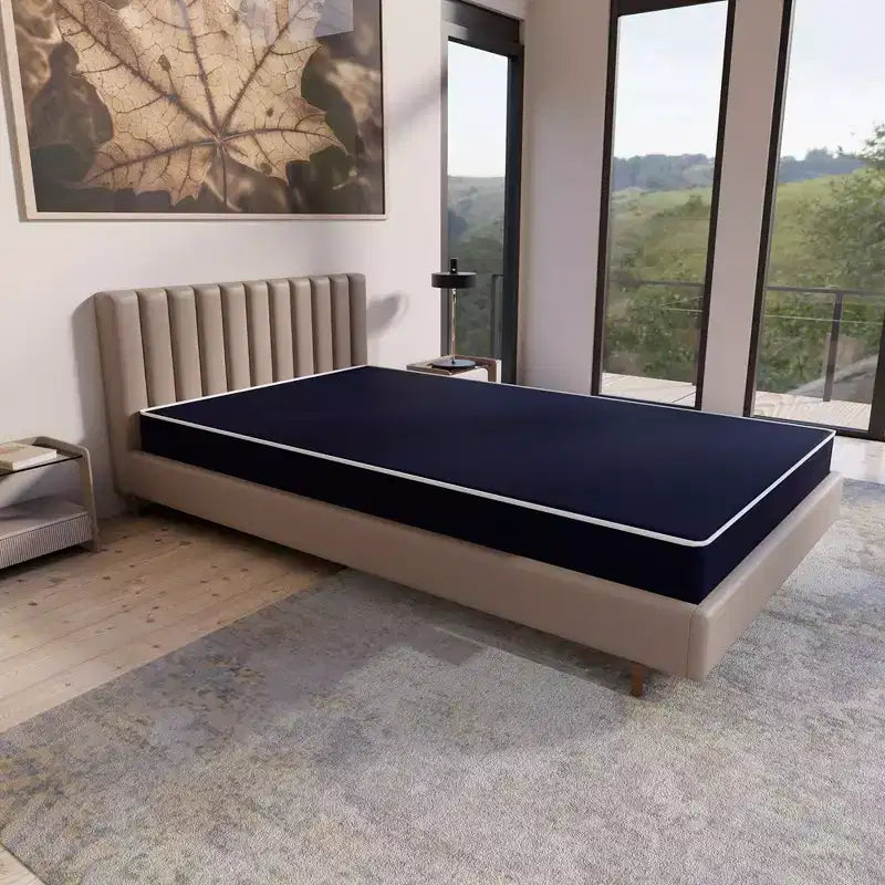 Continental Sleep, matelas imperméable double face 8 pouces en vinyle à plateau serré, fermeté moyenne,