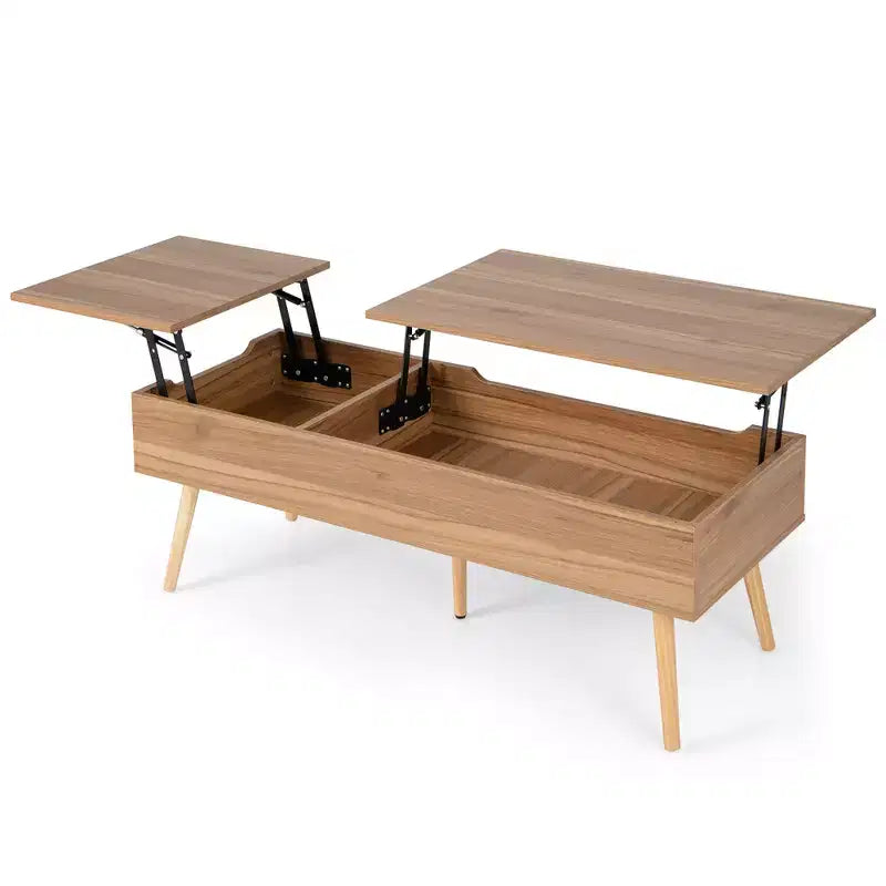 Table basse relevable Costway 47'' avec compartiments cachés pour salon