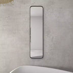 Miroir mural rectangulaire en métal à cadre fin Olivia & May