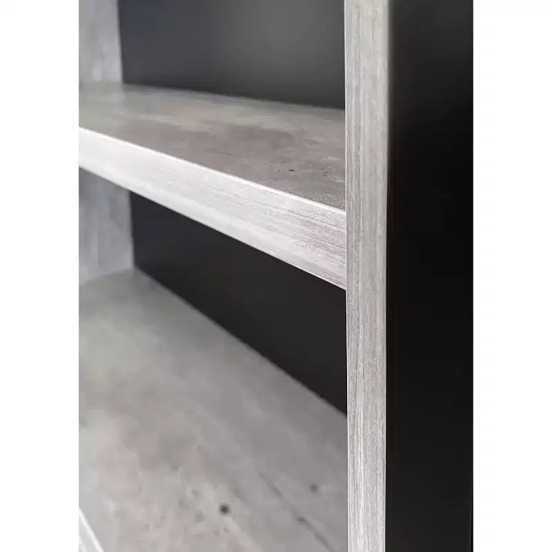 Bibliothèque Mason 78 en stratifié de bois moderne avec portes - Martin Furniture