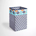 Bacati - Liam Kilim Aqua/Orange/Navy Collapsible Laundry Hamper