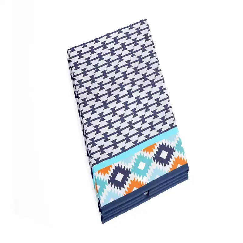 Bacati - Liam Kilim Aqua/Orange/Navy Panier à Linge Pliable