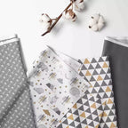 Bacati - Panier à Linge Pliable Neutre Gris/Beige Woodlands