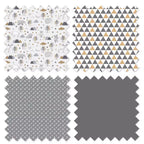 Bacati - Panier à Linge Pliable Neutre Gris/Beige Woodlands