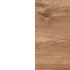 Merrick Lane Table console moderne en bois composite style ferme avec entretoises en bois et étagère inférieure