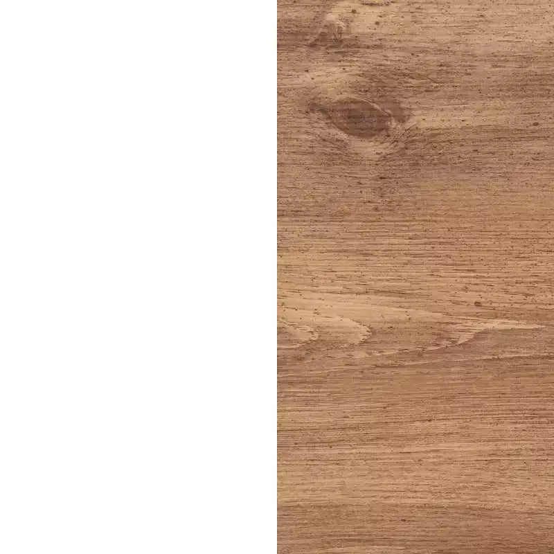 Merrick Lane Table console moderne en bois composite style ferme avec entretoises en bois et étagère inférieure