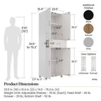 Meuble de rangement encadré avec lavabo et tiroir RealRooms