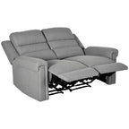 Canapé inclinable moderne HOMCOM avec rembourrage épais en éponge, canapé inclinable 2 places, canapé inclinable manuel
