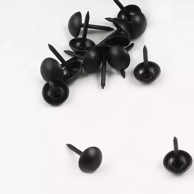 Clous de Tapissier Ronds à Tête Métallique pour Canapé Table Unique Bargains 0,28 x 0,5 Noir 200 Pièces