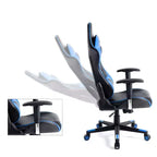 Chaise de Bureau Gaming en Cuir PU avec Appuie-tête et Coussin Lombaire Ajustables - GTRACING
