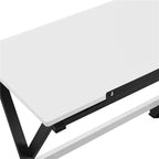 Table à dessin Yaheetech minimaliste pour artistes, plateau blanc