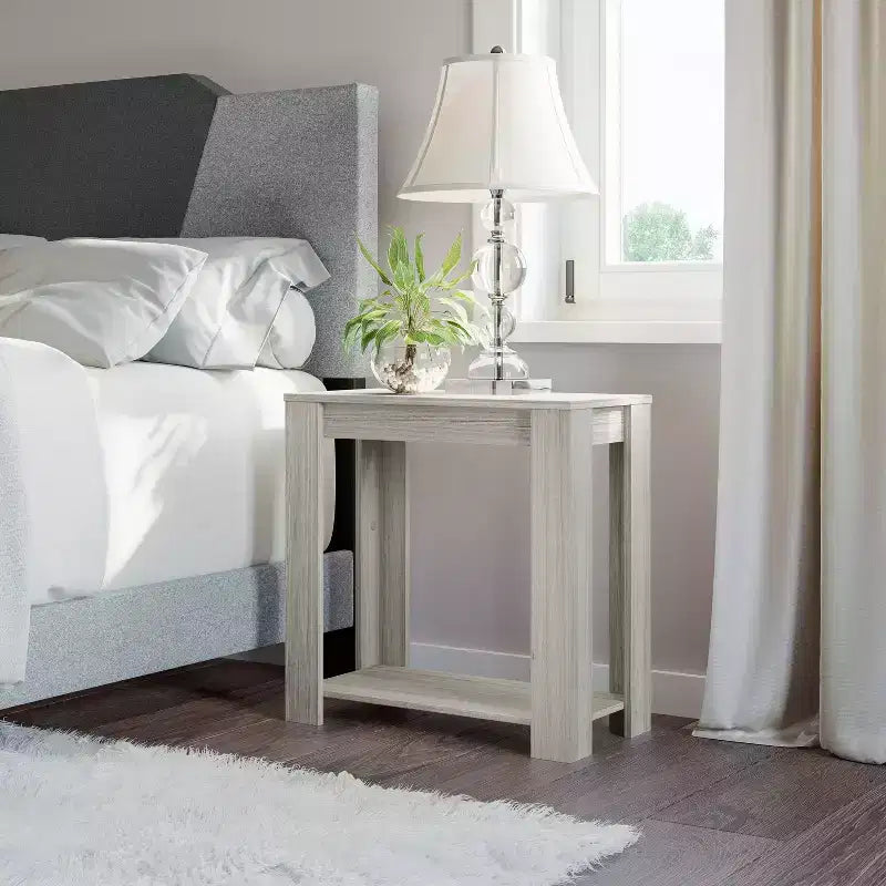 Table de chevet en bois de style artisanat de Brisbane, finition bois de grange - Boyd Sleep Eco Dream