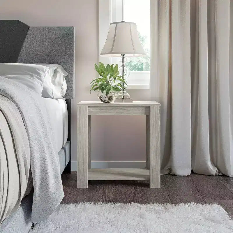 Table de chevet en bois de style artisanat de Brisbane, finition bois de grange - Boyd Sleep Eco Dream