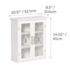 Teamson Home Delaney Armoire Murale Amovible à 2 Portes 20,5 x 24, Blanche