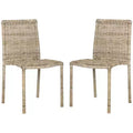Makassar Side Chair (Set of 2) - SEA8008 - Grey - Safavieh