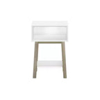 Table de chevet Max & Lily avec étagère ouverte, Table de chevet en bois massif, Table d'appoint pour chambre à coucher