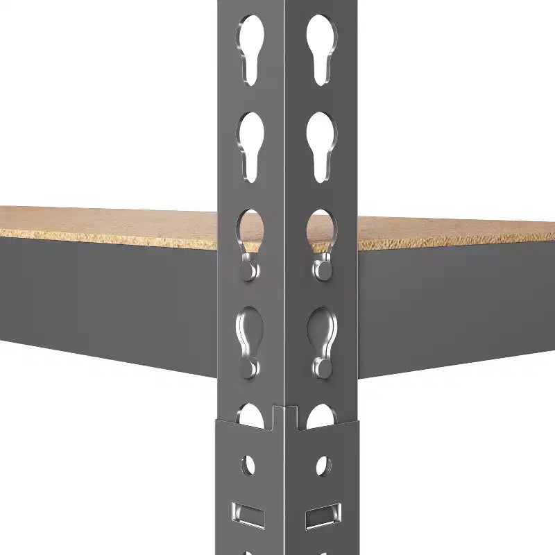 Yaheetech Étagère de rangement sans boulons à 5 niveaux Unité de rayonnage en métal