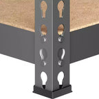 Yaheetech Étagère de rangement sans boulons à 5 niveaux Unité de rayonnage en métal