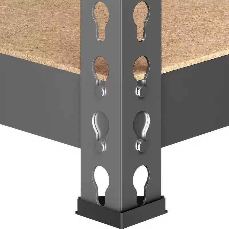Yaheetech Étagère de rangement sans boulons à 5 niveaux Unité de rayonnage en métal