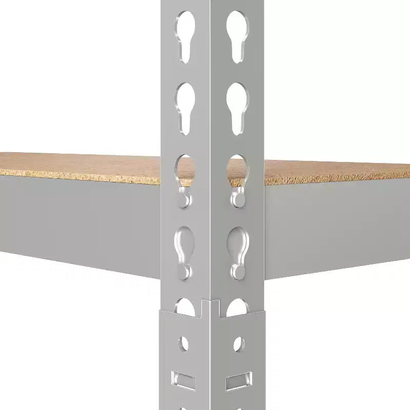 Yaheetech Étagère de rangement sans boulons à 5 niveaux Unité de rayonnage en métal