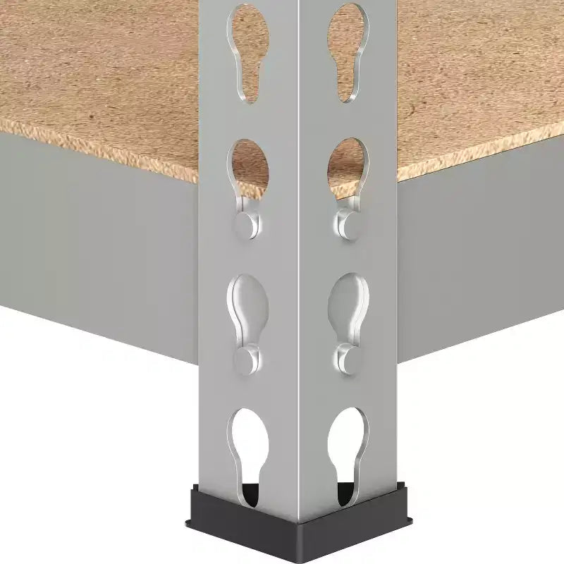 Yaheetech Étagère de rangement sans boulons à 5 niveaux Unité de rayonnage en métal