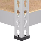 Yaheetech Étagère de rangement sans boulons à 5 niveaux Unité de rayonnage en métal