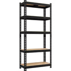 Yaheetech 5 Tiers Boltless Storage Shelf Metal Shelving Unit