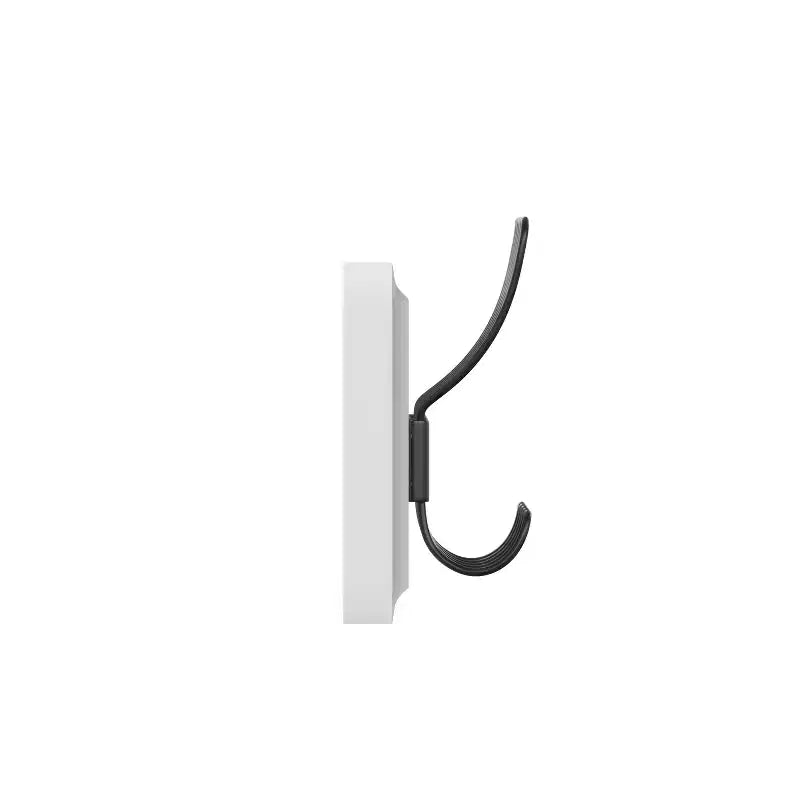 Flash Furniture Daly Étagère de rangement murale en pin massif blanc de 24 pouces avec 5 crochets pour entrée, cuisine, salle de bain